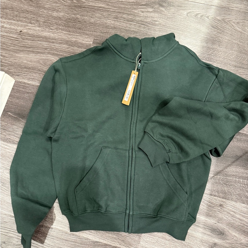 SKIMS Forest Green Crew Neck Sweater